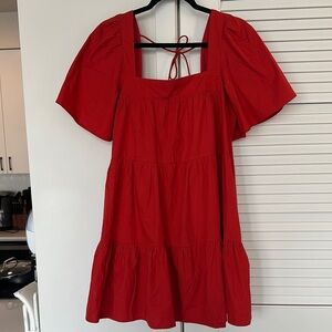 Abercrombie&Fitch Tiered Angel Sleeve Dress